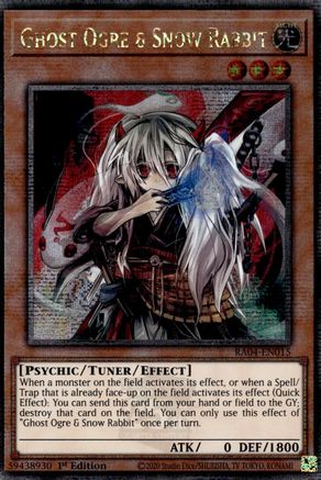Ghost Ogre & Snow Rabbit (Quarter Century Secret Rare) (RA04-EN015) - Quarter Century Stampede 1st Edition - Premium Yugioh Single from Konami - Just $17.86! Shop now at Game Crave Tournament Store
