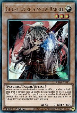 Ghost Ogre & Snow Rabbit (PUR) (RA04-EN015) - Quarter Century Stampede 1st Edition - Premium Yugioh Single from Konami - Just $0.86! Shop now at Game Crave Tournament Store