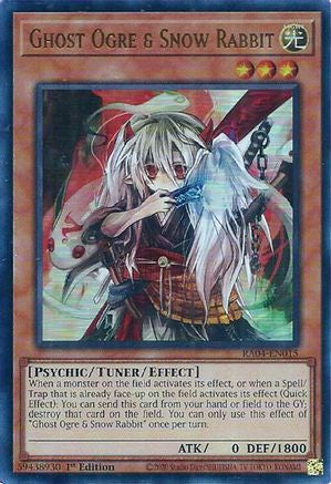 Ghost Ogre & Snow Rabbit (UR) (RA04-EN015) - Quarter Century Stampede 1st Edition - Premium Yugioh Single from Konami - Just $0.26! Shop now at Game Crave Tournament Store