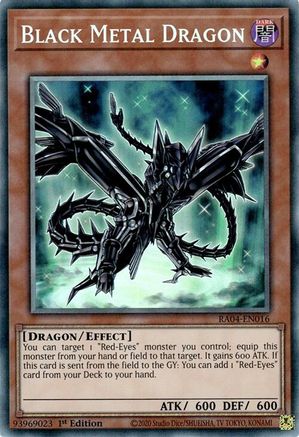 Black Metal Dragon (PCR) (RA04-EN016) - Quarter Century Stampede 1st Edition - Premium Yugioh Single from Konami - Just $1.06! Shop now at Game Crave Tournament Store