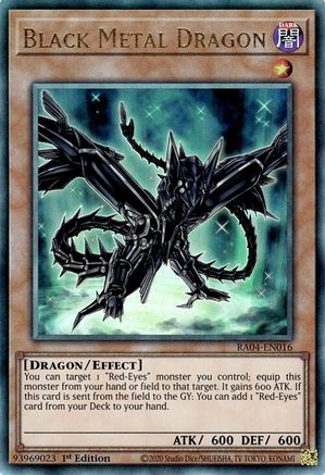 Black Metal Dragon (PUR) (RA04-EN016) - Quarter Century Stampede 1st Edition - Premium Yugioh Single from Konami - Just $0.54! Shop now at Game Crave Tournament Store