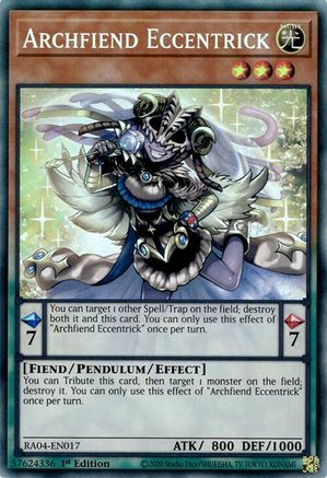 Archfiend Eccentrick (PCR) (RA04-EN017) - Quarter Century Stampede 1st Edition - Premium Yugioh Single from Konami - Just $0.25! Shop now at Game Crave Tournament Store