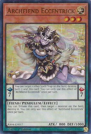 Archfiend Eccentrick (UR) (RA04-EN017) - Quarter Century Stampede 1st Edition - Premium Yugioh Single from Konami - Just $0.25! Shop now at Game Crave Tournament Store