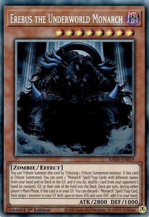 Erebus the Underworld Monarch (PCR) (RA04-EN019) - Quarter Century Stampede 1st Edition - Premium Yugioh Single from Konami - Just $0.25! Shop now at Game Crave Tournament Store