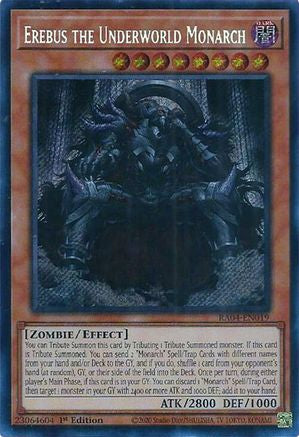 Erebus the Underworld Monarch (Secret Rare) (RA04-EN019) - Quarter Century Stampede 1st Edition - Premium Yugioh Single from Konami - Just $0.25! Shop now at Game Crave Tournament Store