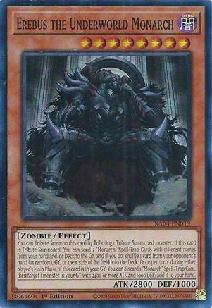 Erebus the Underworld Monarch (RA04-EN019) - Quarter Century Stampede 1st Edition - Premium Yugioh Single from Konami - Just $0.25! Shop now at Game Crave Tournament Store