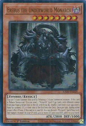 Erebus the Underworld Monarch (UR) (RA04-EN019) - Quarter Century Stampede 1st Edition - Premium Yugioh Single from Konami - Just $0.25! Shop now at Game Crave Tournament Store