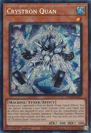 Crystron Quan (Secret Rare) (RA04-EN021) - Quarter Century Stampede 1st Edition - Premium Yugioh Single from Konami - Just $0.25! Shop now at Game Crave Tournament Store