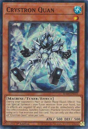 Crystron Quan (RA04-EN021) - Quarter Century Stampede 1st Edition - Premium Yugioh Single from Konami - Just $0.25! Shop now at Game Crave Tournament Store