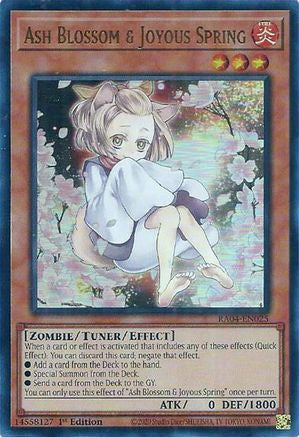 Ash Blossom & Joyous Spring (Alternate Art) (UR) (RA04-EN025) - Quarter Century Stampede 1st Edition - Premium Yugioh Single from Konami - Just $1.38! Shop now at Game Crave Tournament Store