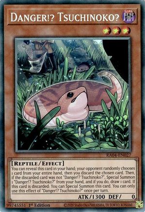 Danger!? Tsuchinoko? (PCR) (RA04-EN027) - Quarter Century Stampede 1st Edition - Premium Yugioh Single from Konami - Just $0.30! Shop now at Game Crave Tournament Store