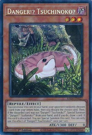 Danger!? Tsuchinoko? (Secret Rare) (RA04-EN027) - Quarter Century Stampede 1st Edition - Premium Yugioh Single from Konami - Just $0.26! Shop now at Game Crave Tournament Store