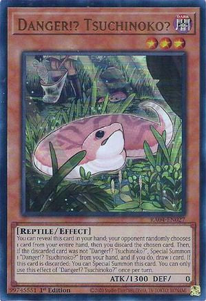 Danger!? Tsuchinoko? (UR) (RA04-EN027) - Quarter Century Stampede 1st Edition - Premium Yugioh Single from Konami - Just $0.25! Shop now at Game Crave Tournament Store