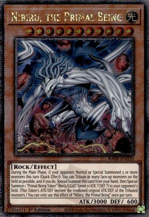 Nibiru, the Primal Being (New Art) (Quarter Century Secret Rare) (RA04-EN030) - Quarter Century Stampede 1st Edition - Premium Yugioh Single from Konami - Just $47.77! Shop now at Game Crave Tournament Store