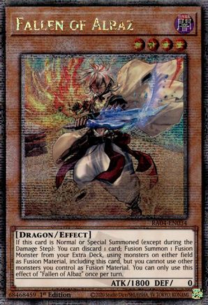 Fallen of Albaz (New Art) (Quarter Century Secret Rare) (RA04-EN034) - Quarter Century Stampede 1st Edition - Premium Yugioh Single from Konami - Just $24.90! Shop now at Game Crave Tournament Store