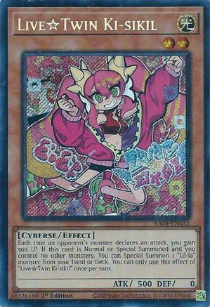 LiveTwin Ki-sikil (Secret Rare) (RA04-EN035) - Quarter Century Stampede 1st Edition - Premium Yugioh Single from Konami - Just $0.26! Shop now at Game Crave Tournament Store