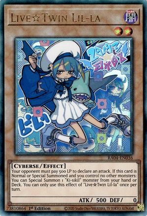 LiveTwin Lil-la (PUR) (RA04-EN036) - Quarter Century Stampede 1st Edition - Premium Yugioh Single from Konami - Just $0.38! Shop now at Game Crave Tournament Store
