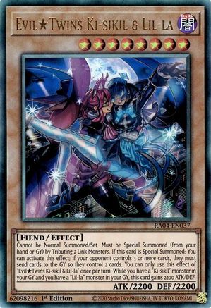 EvilTwins Ki-sikil & Lil-la (PUR) (RA04-EN037) - Quarter Century Stampede 1st Edition - Premium Yugioh Single from Konami - Just $0.27! Shop now at Game Crave Tournament Store