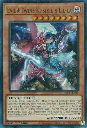 EvilTwins Ki-sikil & Lil-la (UR) (RA04-EN037) - Quarter Century Stampede 1st Edition - Premium Yugioh Single from Konami - Just $0.25! Shop now at Game Crave Tournament Store
