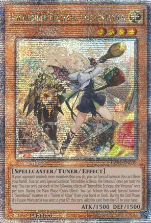 Incredible Ecclesia, the Virtuous (New Art) (Quarter Century Secret Rare) (RA04-EN039) - Quarter Century Stampede 1st Edition - Premium Yugioh Single from Konami - Just $20.55! Shop now at Game Crave Tournament Store