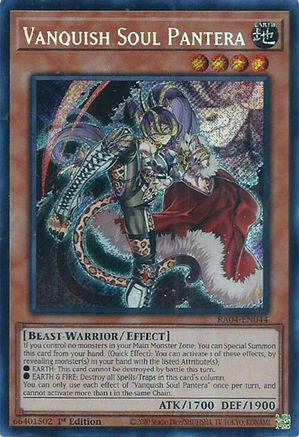 Vanquish Soul Pantera (Secret Rare) (RA04-EN044) - Quarter Century Stampede 1st Edition - Premium Yugioh Single from Konami - Just $0.25! Shop now at Game Crave Tournament Store