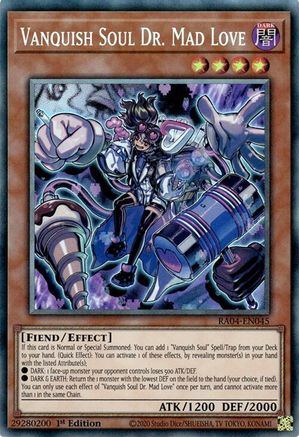 Vanquish Soul Dr. Mad Love (PCR) (RA04-EN045) - Quarter Century Stampede 1st Edition - Premium Yugioh Single from Konami - Just $0.51! Shop now at Game Crave Tournament Store