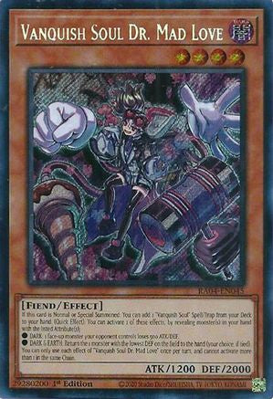 Vanquish Soul Dr. Mad Love (Secret Rare) (RA04-EN045) - Quarter Century Stampede 1st Edition - Premium Yugioh Single from Konami - Just $0.25! Shop now at Game Crave Tournament Store