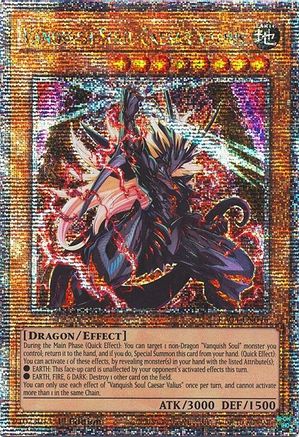 Vanquish Soul Caesar Valius (Quarter Century Secret Rare) (RA04-EN046) - Quarter Century Stampede 1st Edition