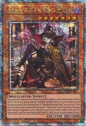Diabellstar the Black Witch (New Art) (Quarter Century Secret Rare) (RA04-EN047) - Quarter Century Stampede 1st Edition - Premium Yugioh Single from Konami - Just $71.77! Shop now at Game Crave Tournament Store