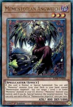 Mementotlan Angwitch (PUR) (RA04-EN048) - Quarter Century Stampede 1st Edition - Premium Yugioh Single from Konami - Just $0.47! Shop now at Game Crave Tournament Store