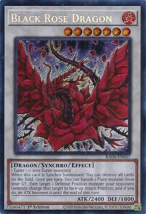 Black Rose Dragon (Secret Rare) (RA04-EN057) - Quarter Century Stampede 1st Edition - Premium Yugioh Single from Konami - Just $0.37! Shop now at Game Crave Tournament Store