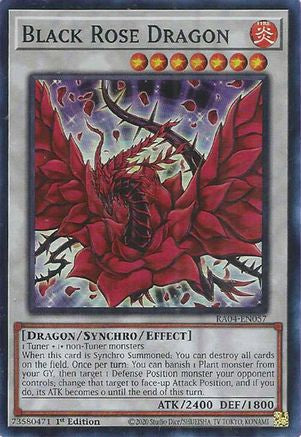 Black Rose Dragon (RA04-EN057) - Quarter Century Stampede 1st Edition - Premium Yugioh Single from Konami - Just $0.25! Shop now at Game Crave Tournament Store