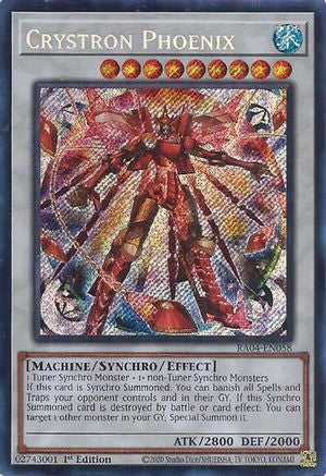 Crystron Phoenix (Secret Rare) (RA04-EN058) - Quarter Century Stampede 1st Edition - Premium Yugioh Single from Konami - Just $0.25! Shop now at Game Crave Tournament Store