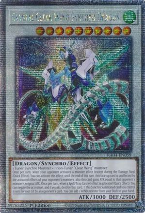 Crystal Clear Wing Synchro Dragon (Quarter Century Secret Rare) (RA04-EN059) - Quarter Century Stampede 1st Edition
