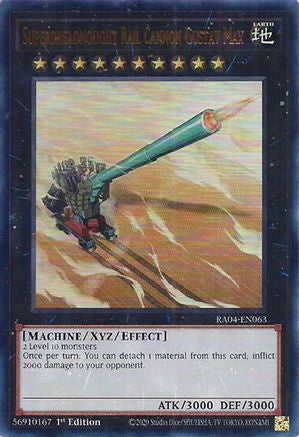 Superdreadnought Rail Cannon Gustav Max (UR) (RA04-EN063) - Quarter Century Stampede 1st Edition - Premium Yugioh Single from Konami - Just $0.25! Shop now at Game Crave Tournament Store