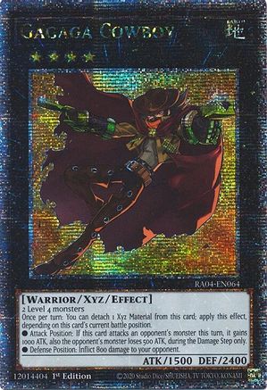Gagaga Cowboy (Quarter Century Secret Rare) (RA04-EN064) - Quarter Century Stampede 1st Edition