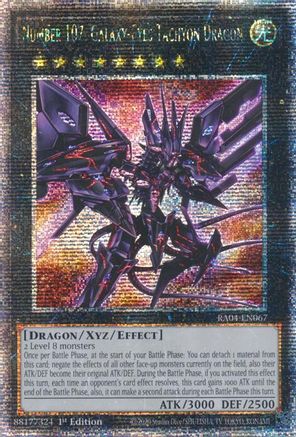 Number 107: Galaxy-Eyes Tachyon Dragon (Quarter Century Secret Rare) (RA04-EN067) - Quarter Century Stampede 1st Edition - Premium Yugioh Single from Konami - Just $4.10! Shop now at Game Crave Tournament Store