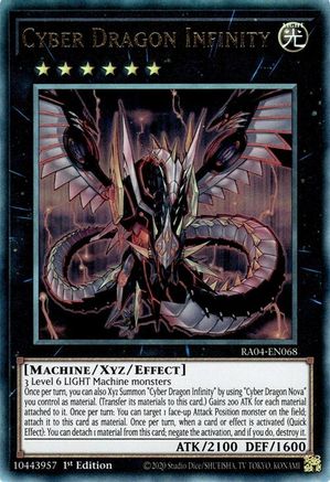 Cyber Dragon Infinity (PUR) (RA04-EN068) - Quarter Century Stampede 1st Edition - Premium Yugioh Single from Konami - Just $0.73! Shop now at Game Crave Tournament Store