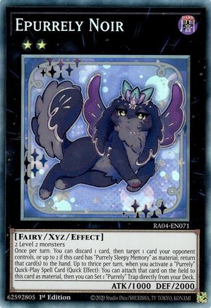 Epurrely Noir (PCR) (RA04-EN071) - Quarter Century Stampede 1st Edition - Premium Yugioh Single from Konami - Just $0.25! Shop now at Game Crave Tournament Store
