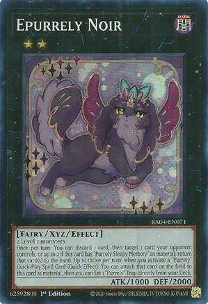 Epurrely Noir (RA04-EN071) - Quarter Century Stampede 1st Edition - Premium Yugioh Single from Konami - Just $0.25! Shop now at Game Crave Tournament Store
