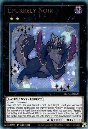 Epurrely Noir (PUR) (RA04-EN071) - Quarter Century Stampede 1st Edition - Premium Yugioh Single from Konami - Just $0.25! Shop now at Game Crave Tournament Store