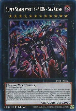 Super Starslayer TY-PHON - Sky Crisis (Secret Rare) (RA04-EN072) - Quarter Century Stampede 1st Edition - Premium Yugioh Single from Konami - Just $1.08! Shop now at Game Crave Tournament Store