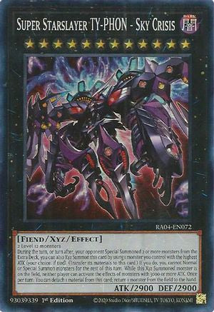 Super Starslayer TY-PHON - Sky Crisis (RA04-EN072) - Quarter Century Stampede 1st Edition - Premium Yugioh Single from Konami - Just $0.63! Shop now at Game Crave Tournament Store