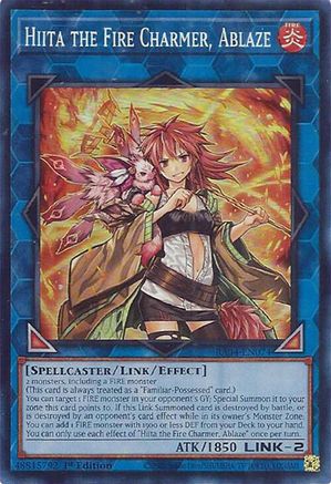 Hiita the Fire Charmer, Ablaze (RA04-EN074) - Quarter Century Stampede 1st Edition - Premium Yugioh Single from Konami - Just $0.25! Shop now at Game Crave Tournament Store