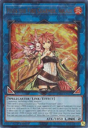 Hiita the Fire Charmer, Ablaze (UR) (RA04-EN074) - Quarter Century Stampede 1st Edition - Premium Yugioh Single from Konami - Just $0.25! Shop now at Game Crave Tournament Store