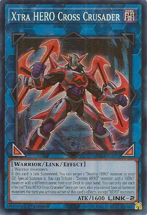 Xtra HERO Cross Crusader (RA04-EN076) - Quarter Century Stampede 1st Edition - Premium Yugioh Single from Konami - Just $0.25! Shop now at Game Crave Tournament Store