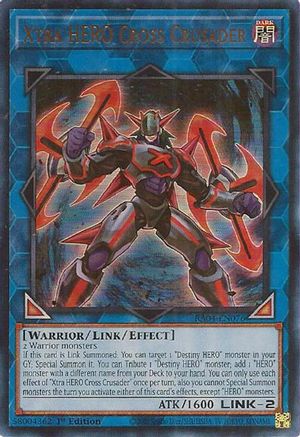 Xtra HERO Cross Crusader (UR) (RA04-EN076) - Quarter Century Stampede 1st Edition - Premium Yugioh Single from Konami - Just $0.25! Shop now at Game Crave Tournament Store