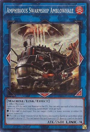Amphibious Swarmship Amblowhale (RA04-EN077) - Quarter Century Stampede 1st Edition - Premium Yugioh Single from Konami - Just $0.25! Shop now at Game Crave Tournament Store