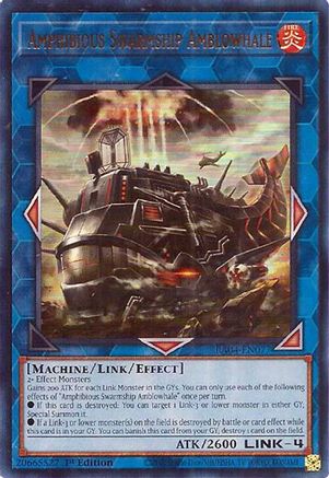Amphibious Swarmship Amblowhale (UR) (RA04-EN077) - Quarter Century Stampede 1st Edition - Premium Yugioh Single from Konami - Just $0.25! Shop now at Game Crave Tournament Store