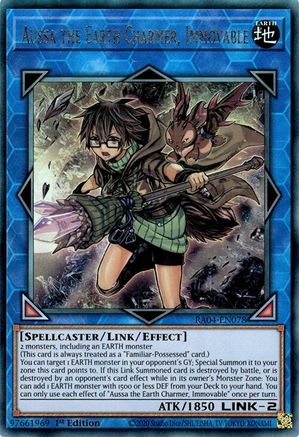 Aussa the Earth Charmer, Immovable (PUR) (RA04-EN078) - Quarter Century Stampede 1st Edition - Premium Yugioh Single from Konami - Just $0.25! Shop now at Game Crave Tournament Store